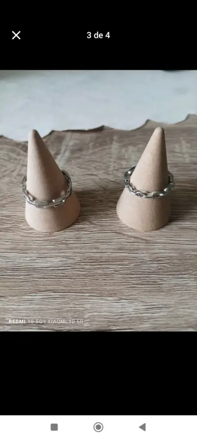 Anillos de acero elegantes - miniatura 2