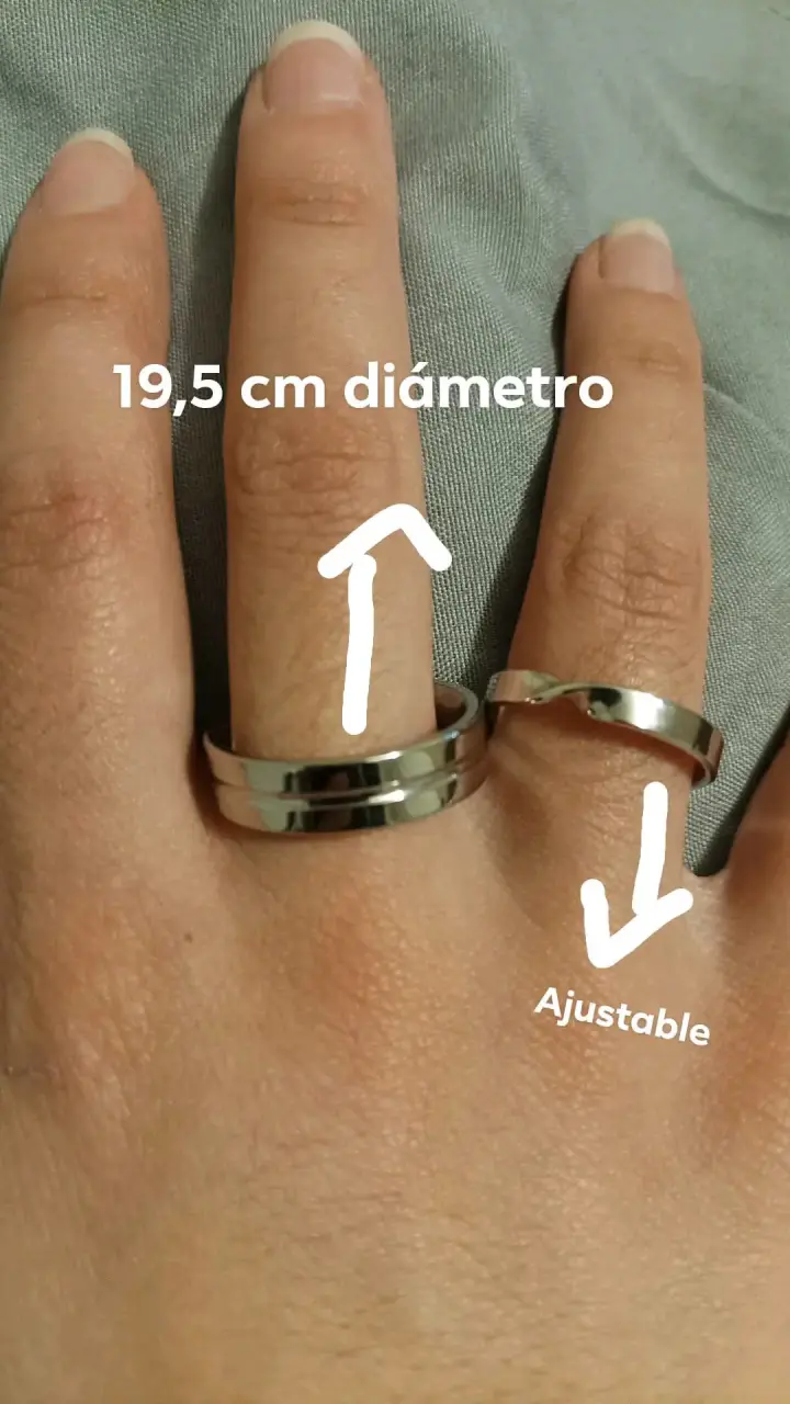 Conjunto de anillos de metal - 2