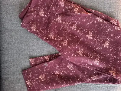 Leggings flores burdeos Active - miniatura 2