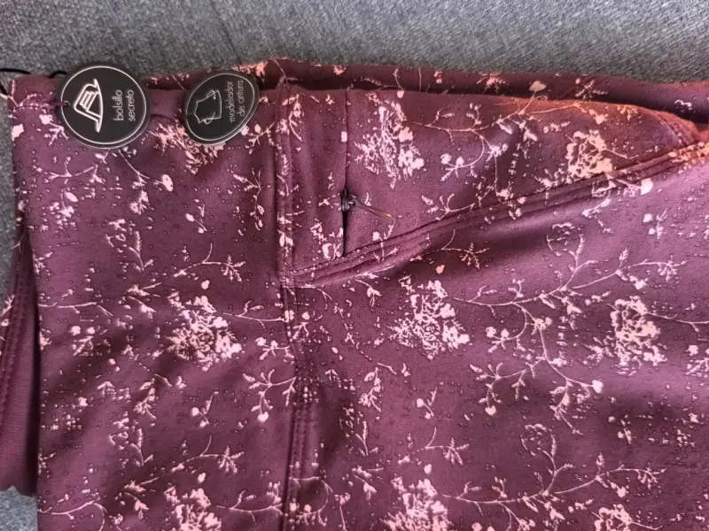 Leggings flores burdeos Active - 3