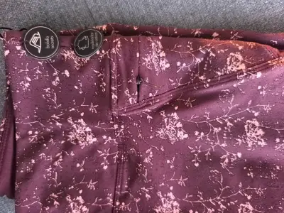 Leggings flores burdeos Active - miniatura 3