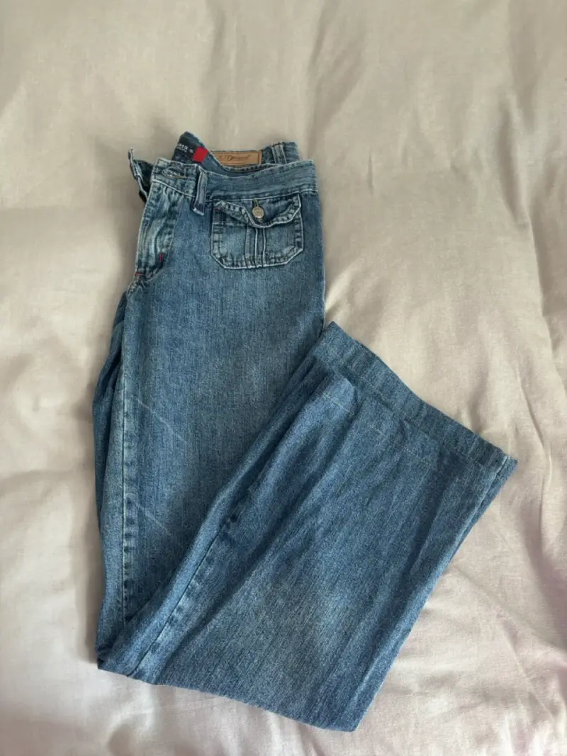 Jeans de mezclilla azul - 2