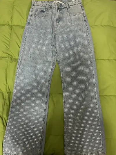 Jeans zara brillantes💕 - miniatura 1