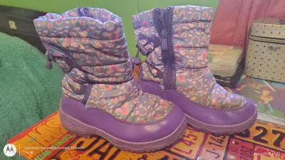Botas para niña con estampado colorido n32 - miniatura 1