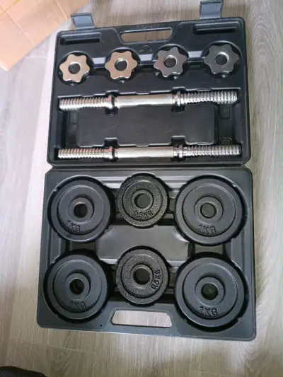 Set de mancuernas ajustables de 15 kilos - miniatura 1