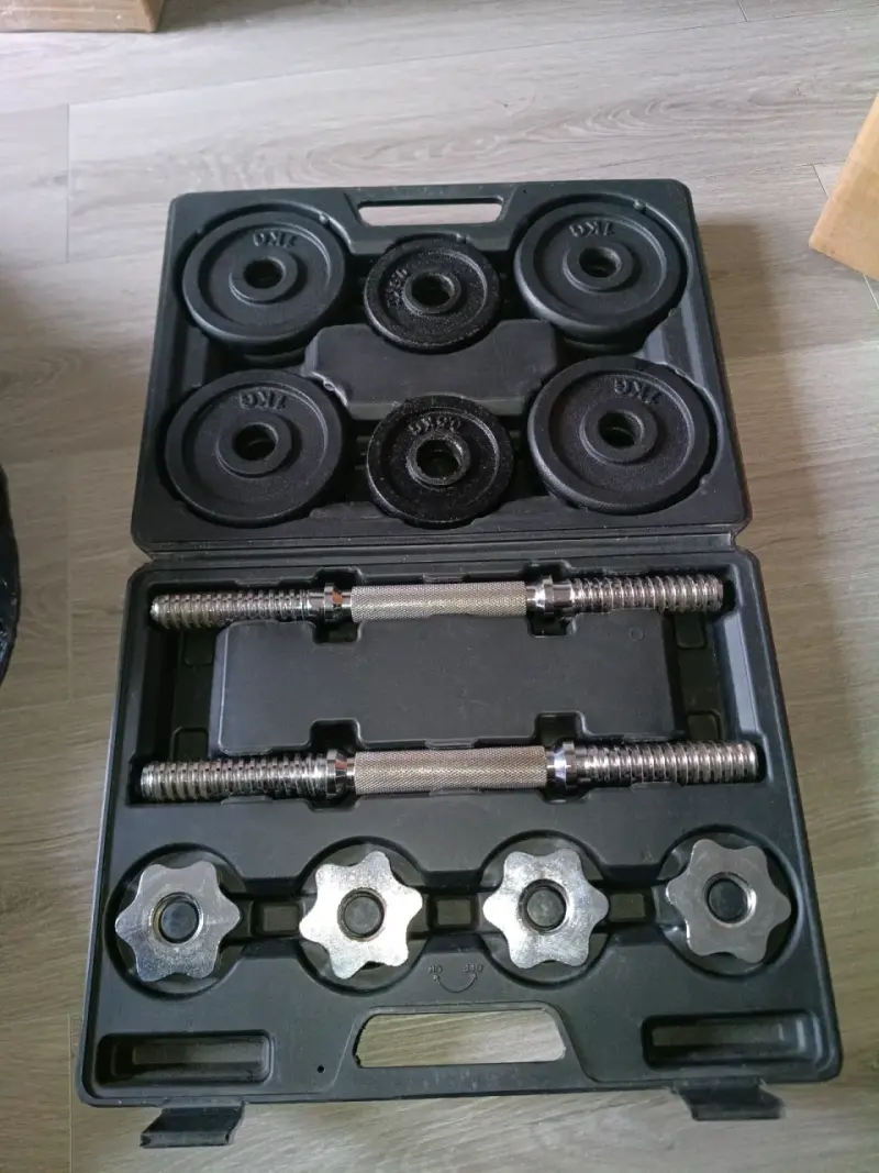 Set de mancuernas ajustables de 15 kilos - 2
