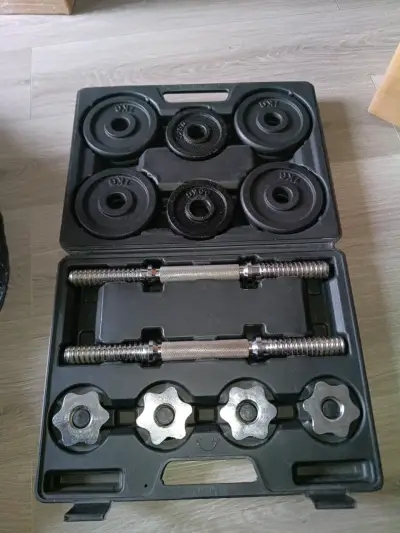 Set de mancuernas ajustables de 15 kilos - miniatura 2