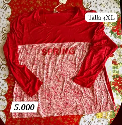 Polera bicolor estampada - miniatura 5