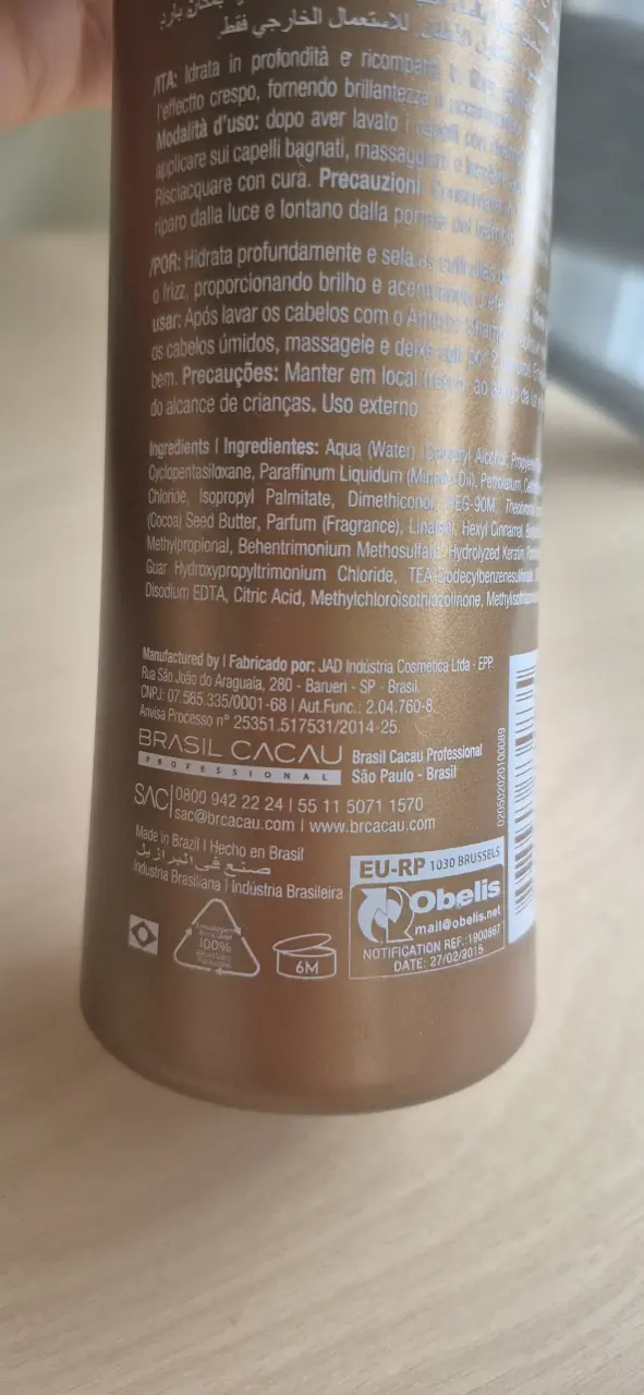 Acondicionador Antifrizz Brasil Cacau - 3