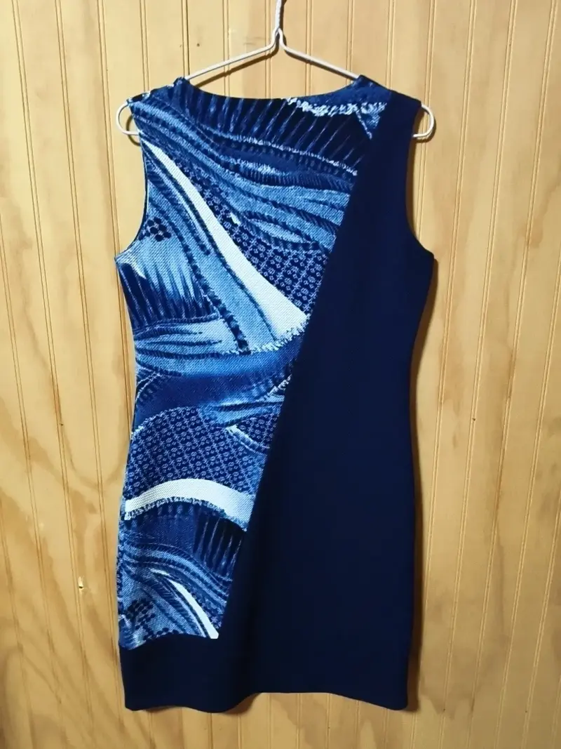 Vestido azul estampado - 2