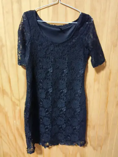 Vestido azul estampado - miniatura 1