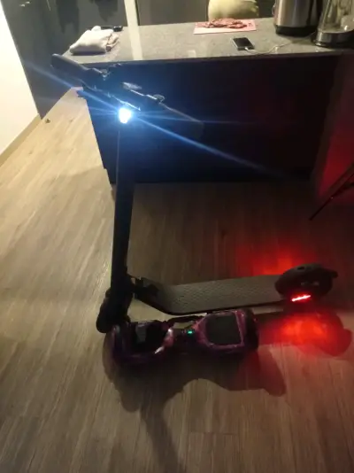 Scooter eléctrico con hoverboard - miniatura 1