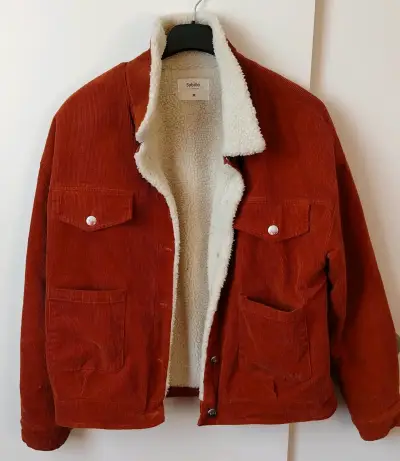 Chaqueta de cordero color terracota - miniatura 4