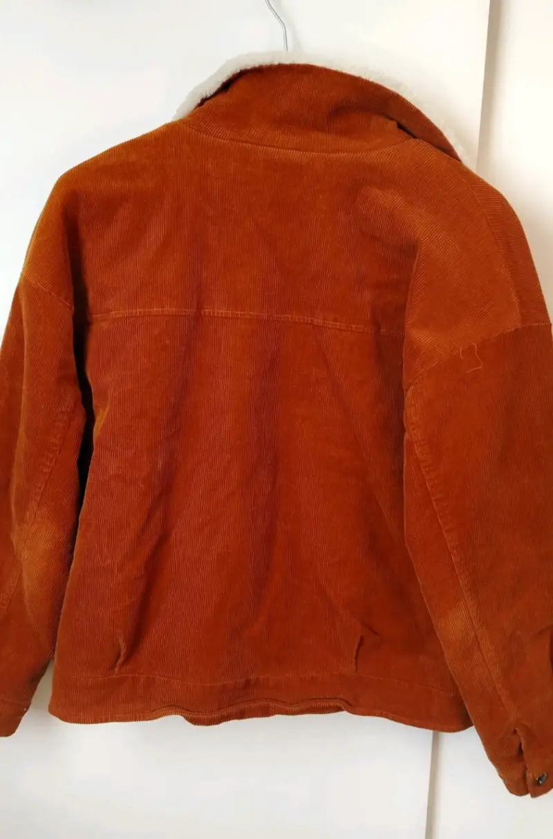 Chaqueta de cordero color terracota - 5