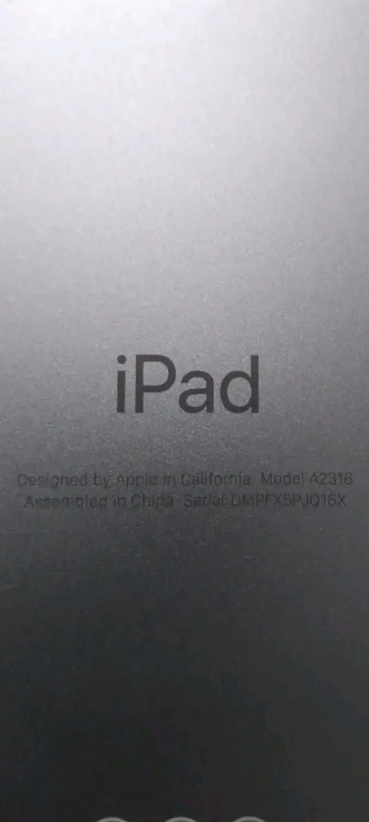 iPad Apple modelo A2316 - 1