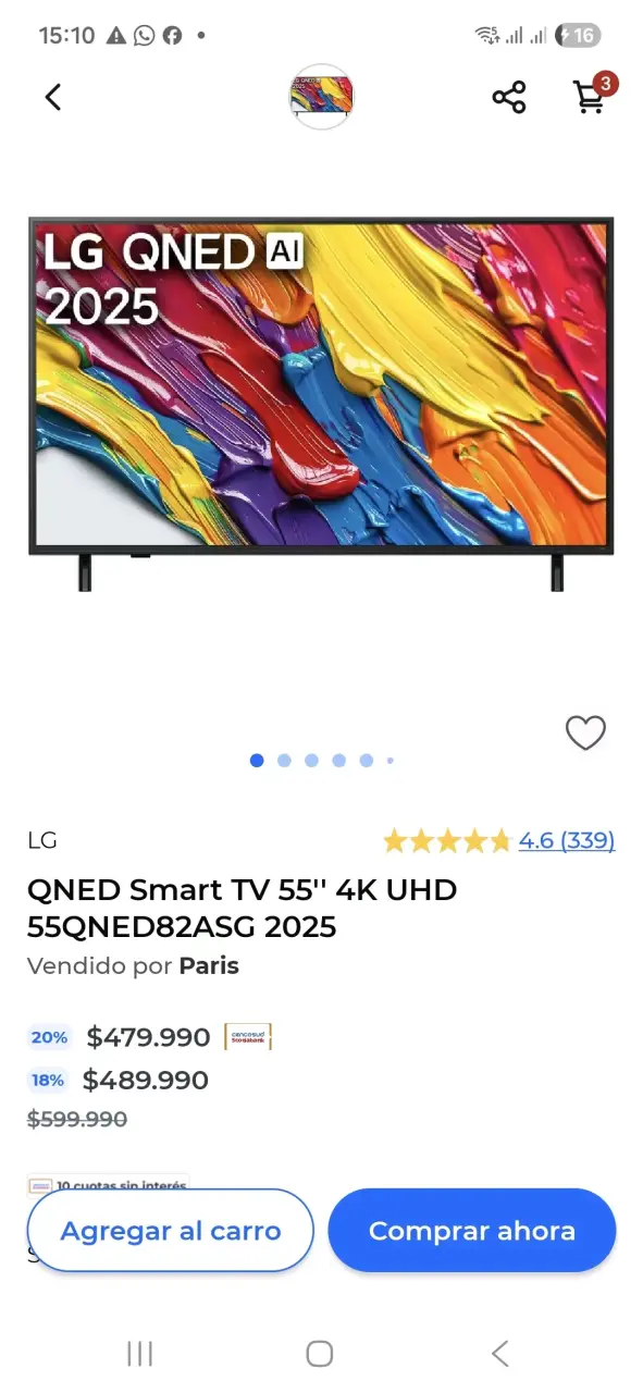 Smart tv LG Qned 4k UHD 55" vision Ai año 2026✨️ - 1