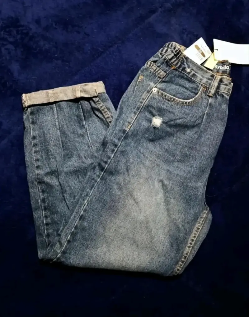 Jeans de mezclilla azules - 1