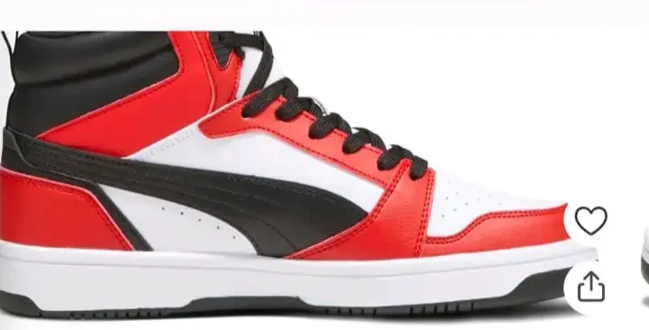 Zapatillas deportivas rojas y blancas - 1