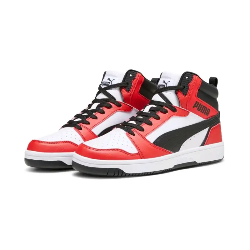 Zapatillas deportivas rojas y blancas - 2