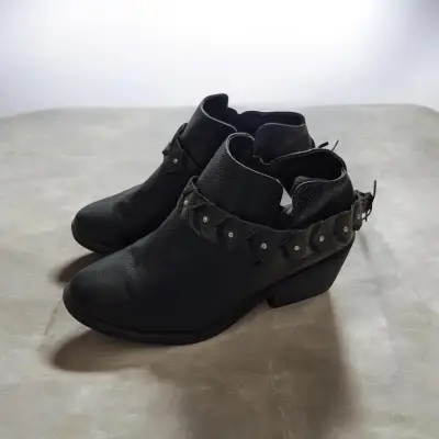 Botines negros bordados - miniatura 3