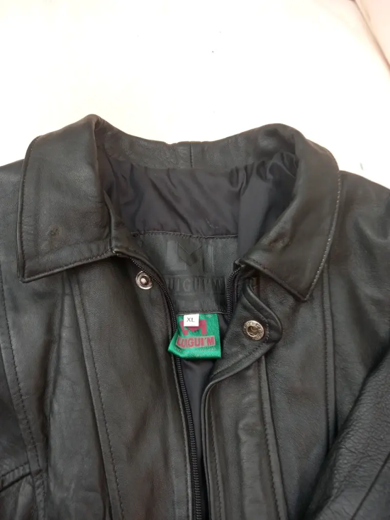 Chaqueta de cuero negra talla 6 años - 2