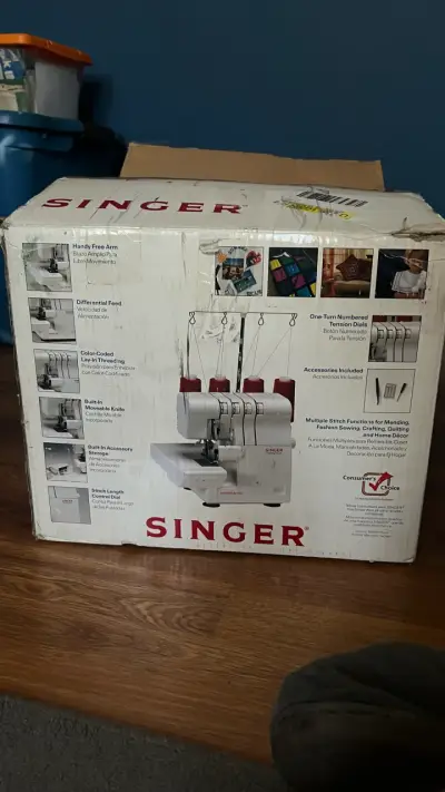 Máquina Overlock Singer4 hilos - miniatura 6