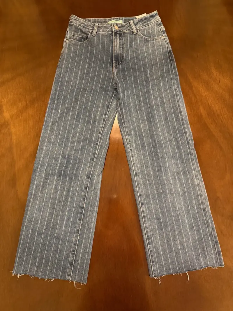 Jeans azules rayados franca fortuna - 4