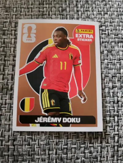 Lámina Panini Lionel Messi y Jeremy doku extra - miniatura 3