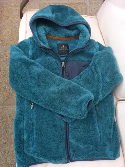 Chaqueta de polar verde con capucha talla 6 - miniatura 1