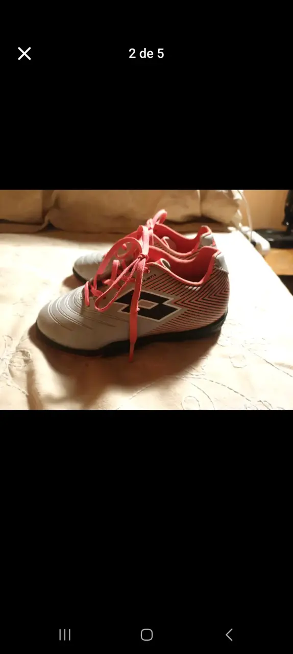 Zapatillas deportivas gris y rosa - 2