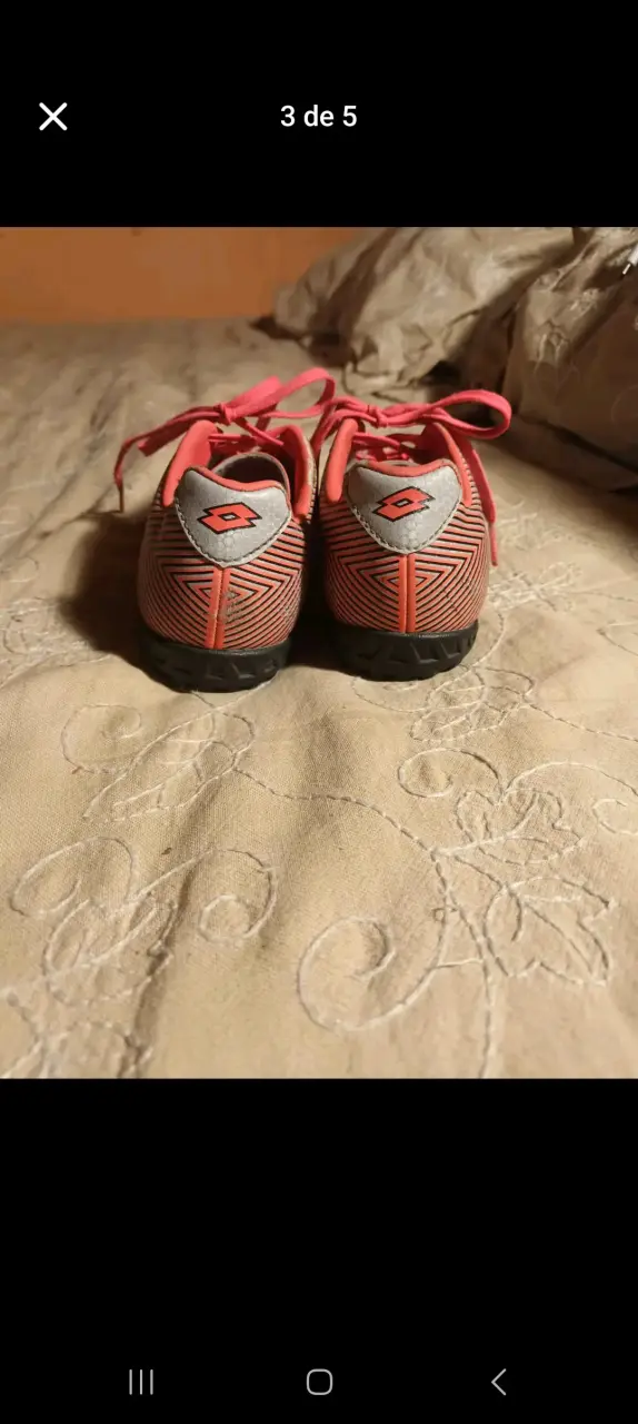 Zapatillas deportivas gris y rosa - 3