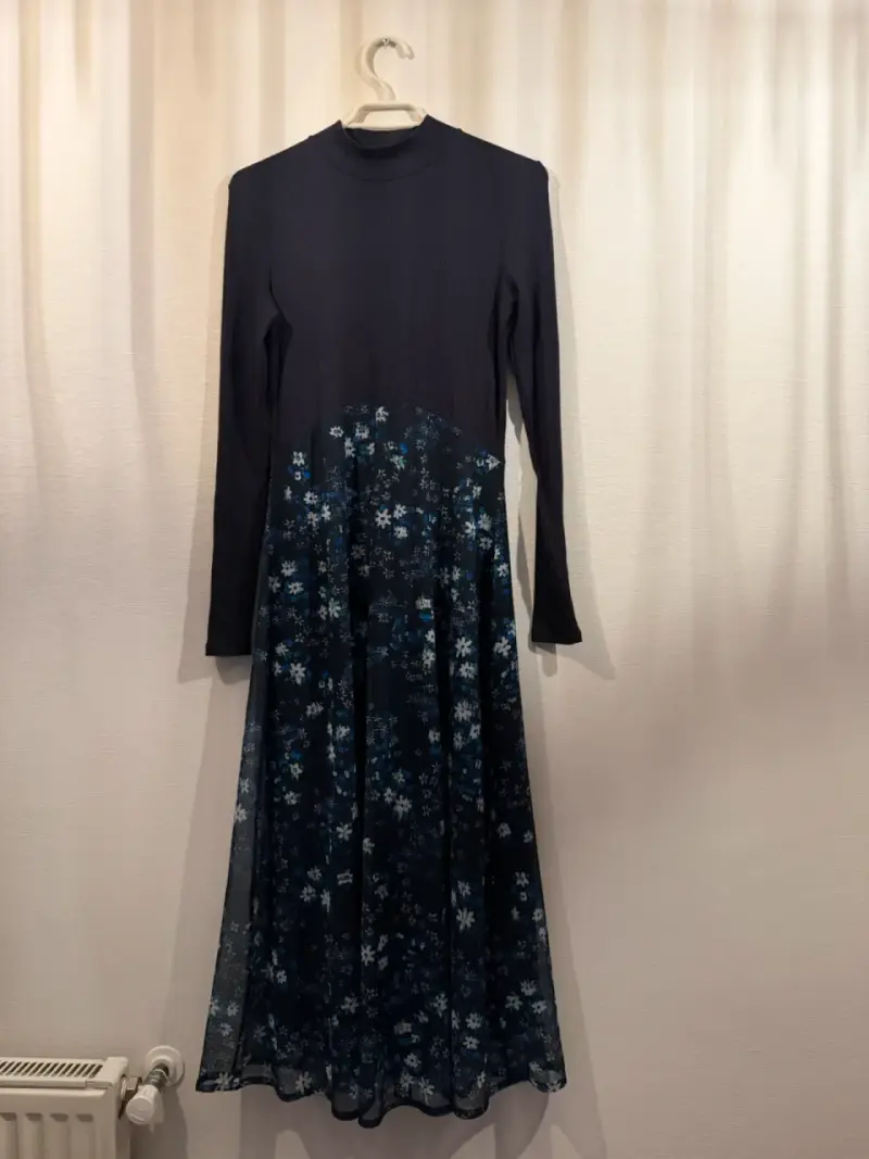 Vestido azul flores Desigual - 2
