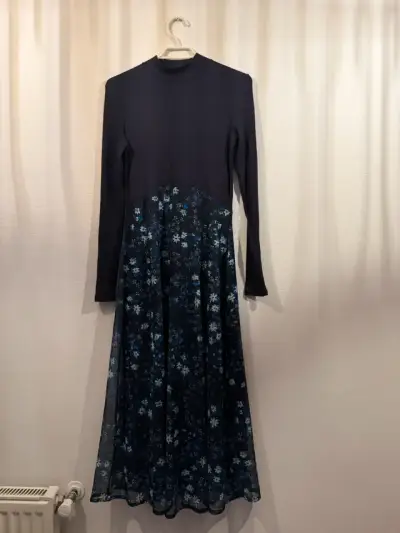 Vestido azul flores Desigual - miniatura 2