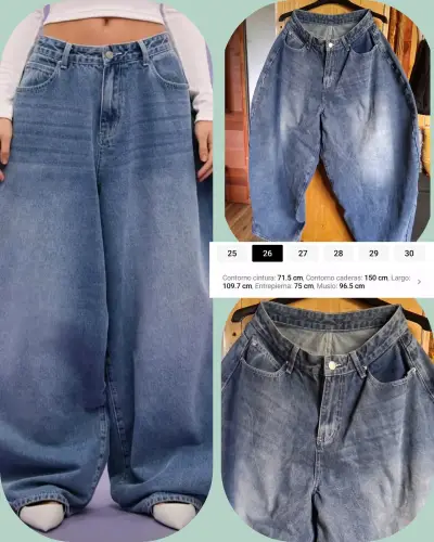 Jeans azules/Modelo Globo/Nuevos/unisex - miniatura 1