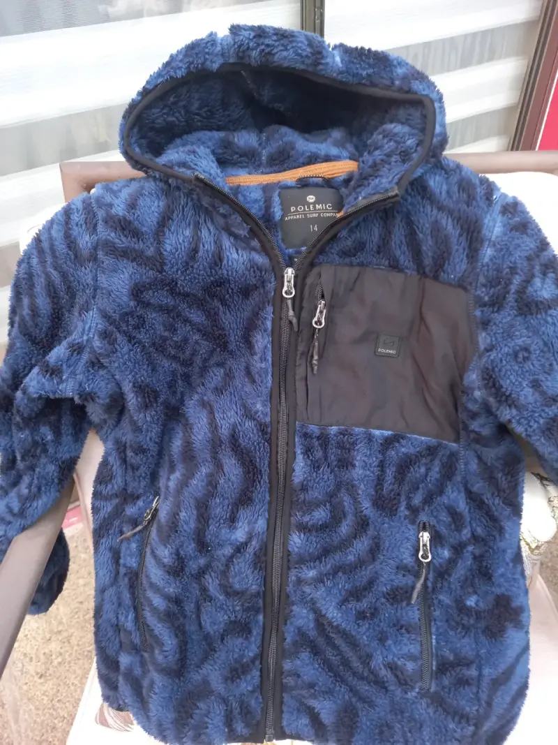 Chaqueta Polemic polar azul con capucha - 2