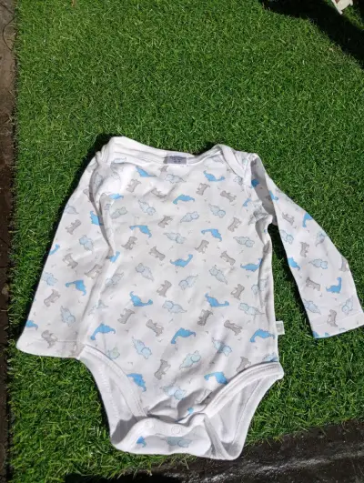 Body bebé Snoopy gris - miniatura 3