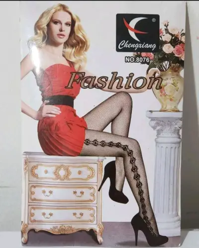 Pantys de red con diseño - miniatura 1