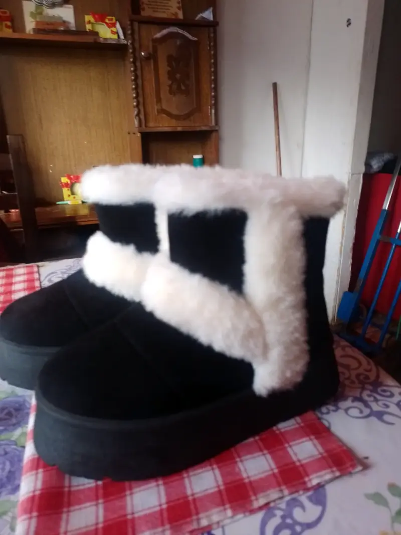 Botas invierno negras y peludas - 1