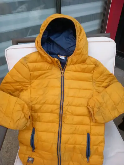 Chaqueta Ficcus, mostaza con capucha talla 12 años - miniatura 1