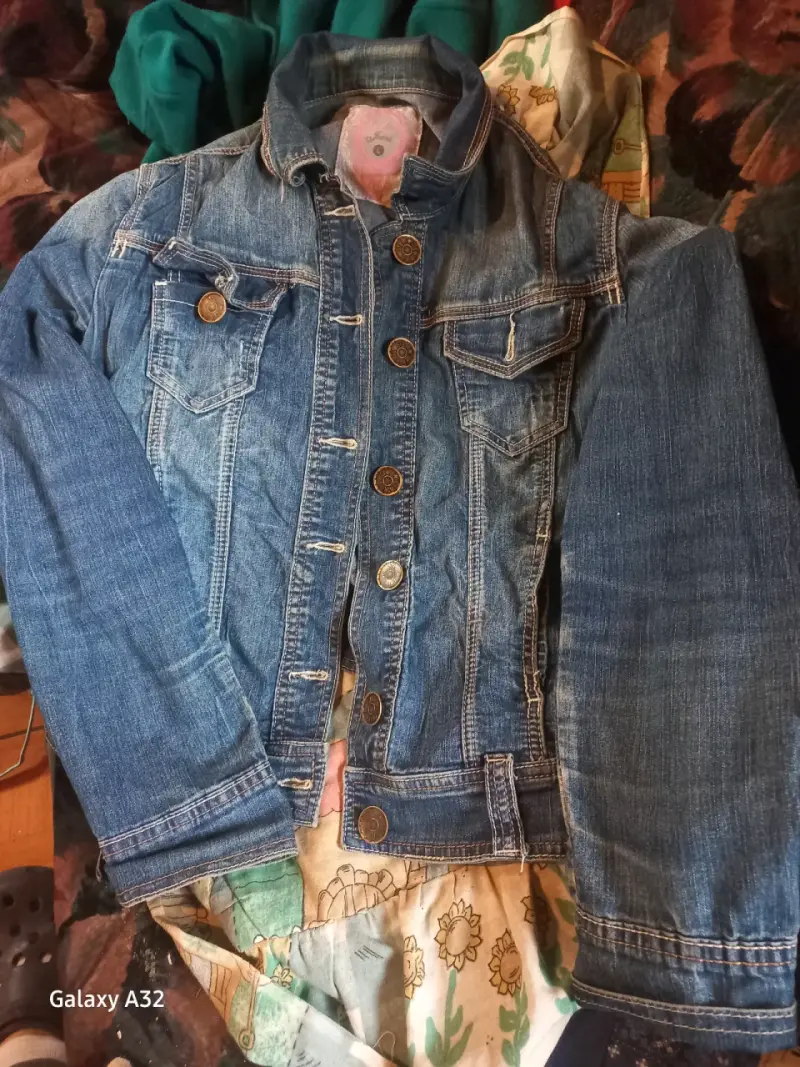 Chaqueta de mezclilla azul