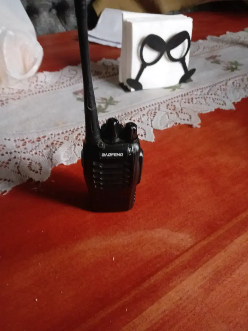 Radio portátil Baofeng negra