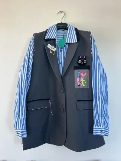 Camisa con blazer original franca fortuna - miniatura 1