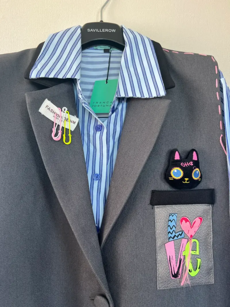Camisa con blazer original franca fortuna - 2