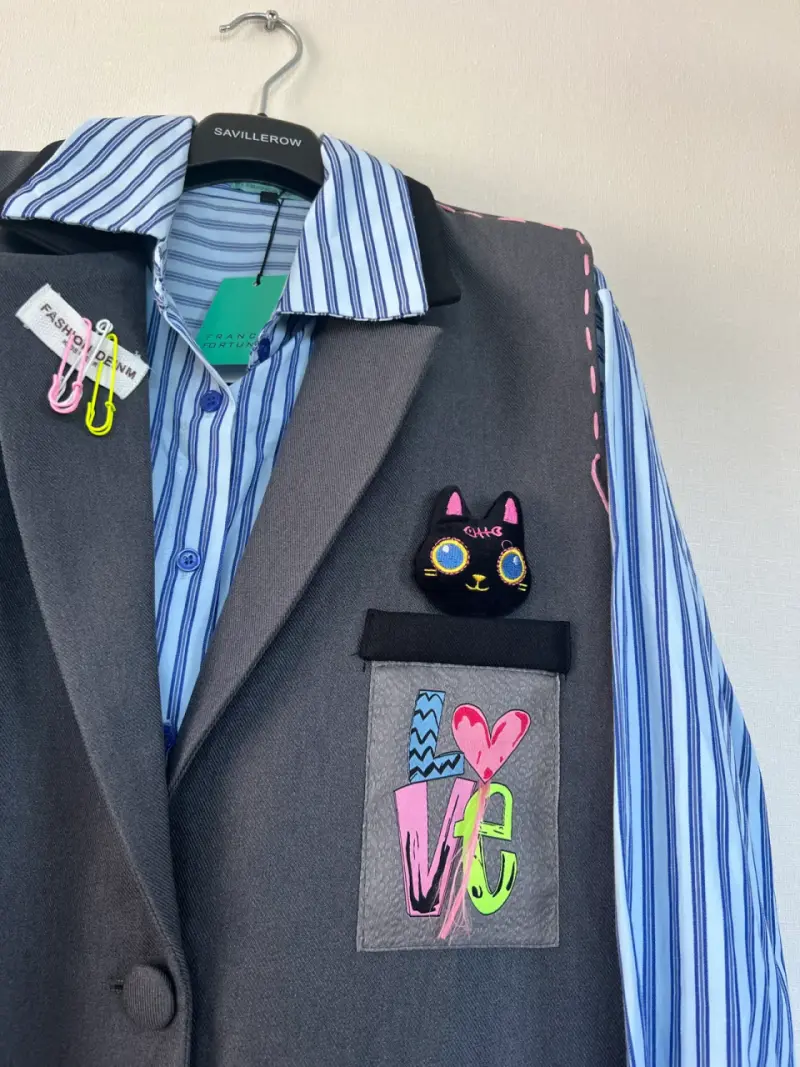 Camisa con blazer original franca fortuna - 4