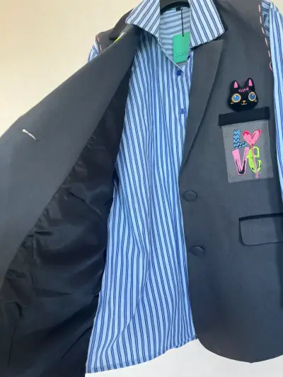 Camisa con blazer original franca fortuna - miniatura 6