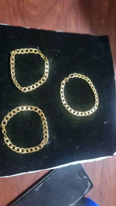 Pulseras de cadena doradas acero - miniatura 1