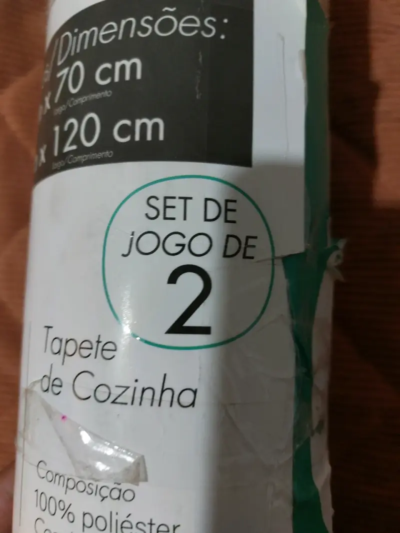 Set de alfombras de cocina beige - 2