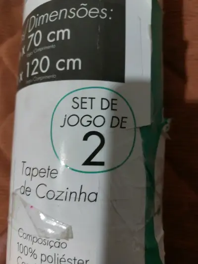 Set de alfombras de cocina beige - miniatura 2