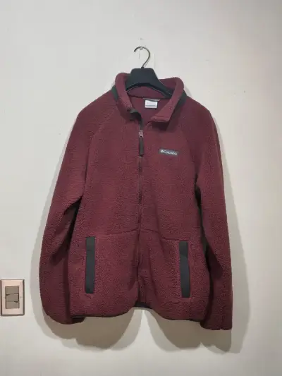 Chaqueta polar burdeos Columbia - miniatura 1