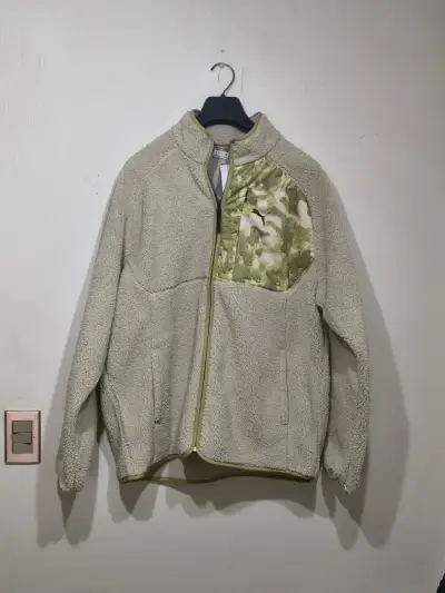 Chaqueta de polar beige con detalles Puma - miniatura 1